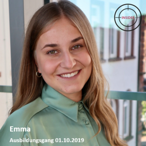 Emma, Ausbildungsgang 01.10.2019